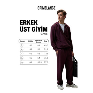Sweat-shirt à capuche pour homme GRIMELANGE GAGE avec détail en métal effet œil-de-perdrix, fermeture éclair et poche à cordon - Product Image 2