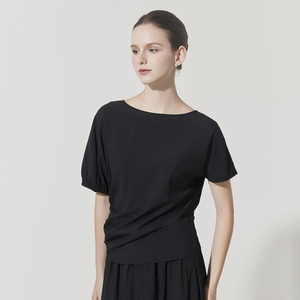 Alta calidad para Tencel Camisa de mujer Patrón sólido de moda Estilo dulce Moda simple para Primavera/Verano - Product Image 6