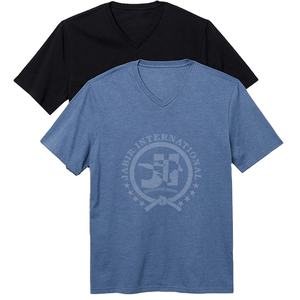 เสื้อยืดผู้ชายผ้าคอตตอนคอวีแห้งเร็วสำหรับยิมเสื้อยืดสำหรับผู้ชายระบายอากาศได้ดีพิมพ์โลโก้ตามสั่ง - Product Image 2