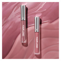 Gloss à lèvres transparent personnalisé avec logo OEM, non collant, repulpant, hydratant, huile à lèvres liquide végane, marque privée, maquillage pour les lèvres imperméable