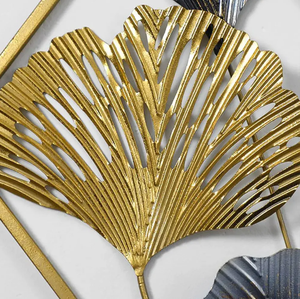 Ak – créateur géométrique en laiton doré et noir, Art mural en métal - Product Image 3