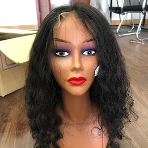 วิกผมมนุษย์แท้ติดหนังกำพร้าพร้อมวิกผมลูกไม้ด้านหน้าแบบ HD - Product Image 1