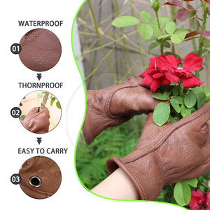 Guantes de cuero de seguridad para el trabajo para la venta en línea Nueva llegada Guantes de trabajo de cuero de diseño personalizado - Product Image 3