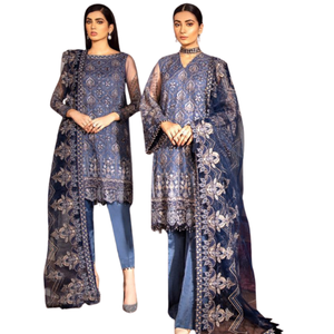 VESTIDOS DE FIESTA DE DISEÑO ÉTNICO DE LAWN INDIANO PAKISTANÍ PARA MUJER, VESTIDOS CASUALES DE FIESTA Y DE NOCHE - Product Image 4