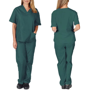 Conjuntos de uniformes de enfermera para mujer, cómodos, transpirables, de Color personalizado, tela elástica, conjunto de uniformes médicos para mujer de alta calidad - Product Image 5