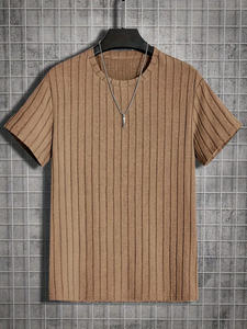 Camiseta de manga corta con cuello redondo de algodón 100% de alta calidad para hombre, talla grande, 260 gramos, peso de tela disponible en diferentes colores - Product Image 2