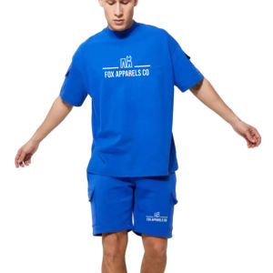 2025 LOGO personalizado hombres Unisex verano Casual pantalones cortos conjuntos Highstreet Vintage camiseta pantalones cortos a juego conjuntos gemelos 100% algodón - Product Image 1