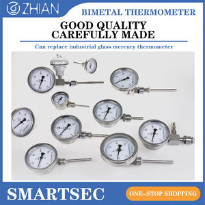 Venda Direta da fábrica OEM/ODM Personalizado Aço Inoxidável Industrial WSS Bimetálico Termômetro Rod Tipo Temperatura Instrumento - Product Image 5