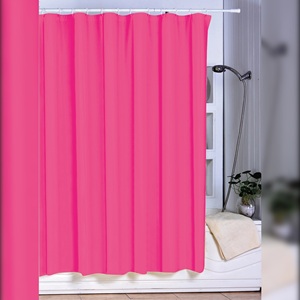 Tenda da Doccia in PEVA Fucsia - Product Image 2