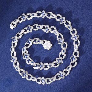 Moissanite diamante Hip Hop joyería 925 Plata Iced Out Cuban Link Pass Diamond Tester cadena de eslabones cubanos - Product Image 6