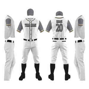 Conjuntos de uniformes de béisbol de la mejor calidad al por mayor, 100% poliéster, antibacteriano, personalizable, estilo único de alta calidad - Product Image 6