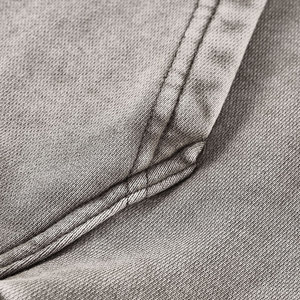 Nouveau design de pull à capuche lavé à l'acide à épaules tombantes, sweat à capuche en polaire à épaules tombantes imprimé personnalisé, approvisionnement ODM - Product Image 5