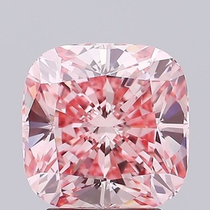 IGI 1,1 Ct Forma de cojín Corte FV Pk Fancy Vivid Pink Lab crecido Diamante suelto para anillo de compromiso VS1 Claridad - Product Image 1