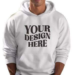 เสื้อฮู้ดแฟชั่นฤดูหนาวแบบสั่งทำพิเศษสำหรับผู้ชายและผู้หญิง เนื้อผ้านุ่ม 100% ผ้าฝ้าย - Product Image 2