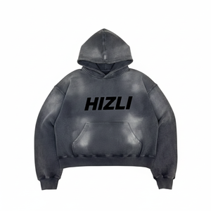 Fabricante de Sudaderas con Cremallera Personalizadas Estilo Urbano, Deslavadas al Sol, Extra Grandes, Vintage, Lavado Ácido, Desgastadas, 100% Algodón, Bordado Y2K - Product Image 1