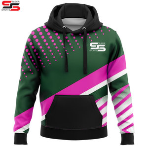 Sweatshirts à capuche de haute qualité et bon marché, pulls surdimensionnés en coton/polyester, sweats à capuche vierges à sublimation pour impression de bricolage - Product Image 5