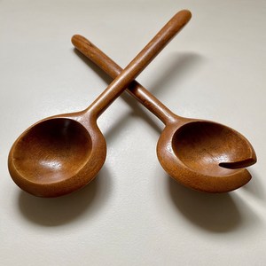 Juego de Cubiertos de Madera Clásico, Acabado Natural Elegante, Utensilios Reutilizables para las Necesidades Diarias de la Mesa - Product Image 1