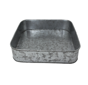 Design de luxe plateau de service Design moderne fer métal RECT forme plateau gris oxydase pour ustensiles de cuisine maison décorative à la main - Product Image 1