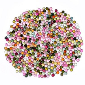 Tourmaline naturelle 4 mm, taille ronde brillante, pierres précieuses multicolores en vrac pour la fabrication de bijoux - Certifié par un tiers - Product Image 5
