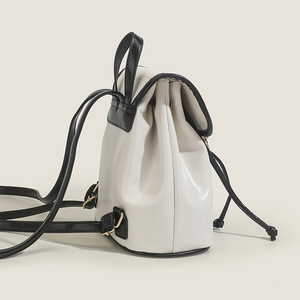 2023 Mới Đến Chất Lượng Cao Tối Giản Cổ Điển Hai Tone Flap Ba Lô Cho Phụ Nữ - Product Image 3