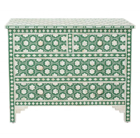 Table basse en résine faite à la main, style floral contemporain, art indien exotique, couleur personnalisée, meubles de salon pour usage domestique