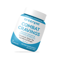 Greenpie Combat Cravings Capsules Chrome Thé Vert Baies de Goji Gingembre Soutien Métabolique Sans Gluten OEM Marque Privée