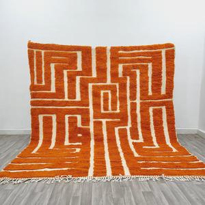 Dernier tapis berbère marocain en laine NZ au design géométrique moderne touffeté à la main en Inde Décoration de salon à partir de TEXTILES INDIENS H/L - Product Image 5