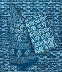 Coton imprimé dupatta meilleure qualité tissu 2.50 coupe mètre meilleure qualité tissu dupatta - Product Image 4