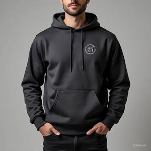 Survêtement unisexe décontracté de haute qualité, nouveau style, 100% coton, uni, avec doublure en polaire et logo brodé personnalisé - Product Image 5