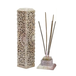 ส่งออกขายแฮนด์เมดแขวนหินสบู่ธูปBurner Bohemianตกแต่งบ้านธูปผู้ถือขายจากอินเดีย - Product Image 1