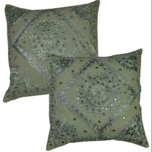 Beautifully Embroidered White Jute Christmas Reindeer <b>Cushion</b> Pillow Covers Economical Home Hotel Outdoor Decor Woven Technics - Product Image 1