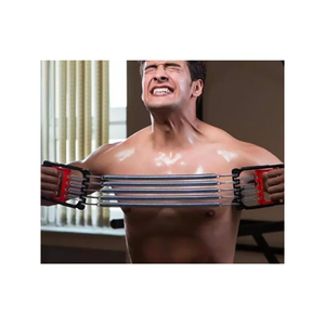 Chest Expander Exercise Tool for Arm Wrist and Chest Muscle <b>Builder</b> with 5 Springs Semi Professional - Product Image 2