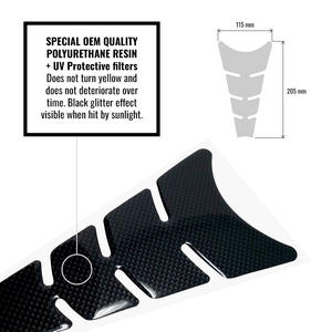 Fodera in carbonio 3D sottile sottile adesivo per serbatoio elegante in carbonio - Product Image 2