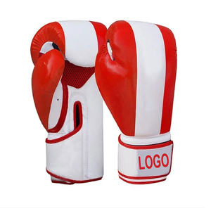 Guantes de boxeo personalizados de fábrica más vendidos Características impermeables de cuero genuino para guantes de boxeo de combate al aire libre Servicio OEM - Product Image 6