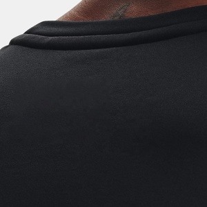 Camisetas Deportivas de Manga Corta para Hombre, Personalizadas con Logotipo, Transpirables, Elásticas en 4 Direcciones, de Secado Rápido, de Malla, Negras, para Correr, Gimnasio, Poliéster/Algodón - Product Image 3