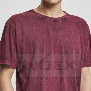 T-shirts de lavage à l'acide sur mesure OEM pour hommes 100% coton léger en gros à vendre - Product Image 6