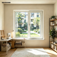 Fenêtres à battants en PVC sans plomb, verre trempé anti-UV, double vitrage, isolation thermique pour villa, bureau, projet de maison