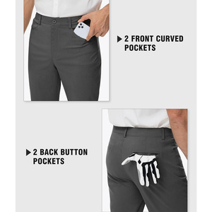 Pantalon de golf pour hommes avec impression personnalisée Tissu extensible respirant Marque sur mesure OEM pour les détaillants - Product Image 3