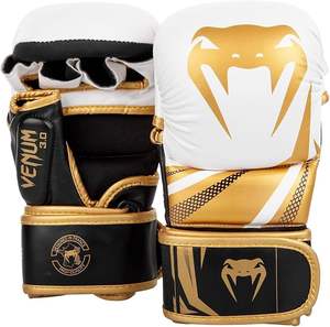 Guantes de MMA de medio dedo para hombre y mujer, guantes de Kickboxing de cuero Maya Hide, soporte de muñeca ajustable, combate, Muay Thai, artes marciales - Product Image 1