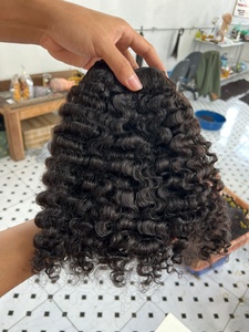 Mechones de pelo virgen rizado birmano, Cabello 100% natural, vietnamita/malayo, cutícula completa, alineada desde Vietnam - Product Image 2