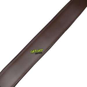 Correa de guitarra de cuero Vintage con diseño bordado - Product Image 4