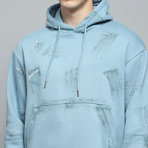 Diseño personalizado Hombres Chándal Slim Fit Apilados Sudaderas con capucha Chándales Hombres Sudaderas con capucha Estilo para Streetwear Hombres Chándal - Product Image 5