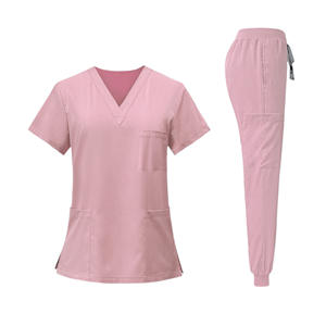 Tenues médicales élégantes en tissu éponge à détection d'aiguilles, sans couture, pour femmes, ensembles de blouses d'hôpital, directement de l'usine - Product Image 6