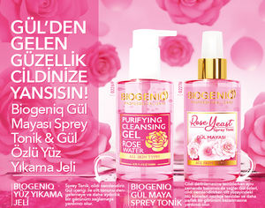 Tónico Iluminador y Reductor de Poros Biogeniq Rose Yeast Water 110 ml - Product Image 1