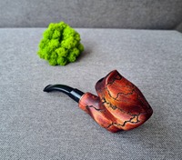 Pipe à tabac en bois naturel de haute qualité, économique, finition laquée, combustion douce, réutilisable, écologique, style classique
