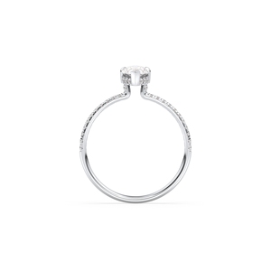 REYES Sparkling 1.17Ct HPHT CVD Lab Grown Diamond Hidden Halo Ring Wholesale 14K Solid Gold Wedding Gift Fine Jewelry for Women - Product Image 5