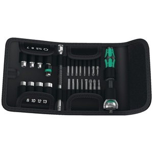 Jeu de clés à cliquet KK Zyklop Speed, 26 pièces, embouts/ Douilles avec 7 douilles plates/Phillips/PZD/à cliquet, qualité WERA - Product Image 1