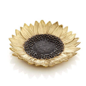 Cuenco poco profundo de plata antigua de aluminio fundido con plato de hojas Soporte de anillo en forma de hoja pequeña Organizador de joyas - Product Image 3