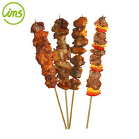 Lot de 100 brochettes en bambou jetables de 16 pouces de long pour les brochettes à griller
