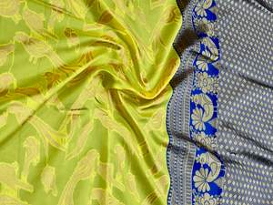ล่าสุดดีไซเนอร์ที่อุดมไปด้วย pallu และ jacquard ทำงานบนทั่ว Saree - Product Image 2